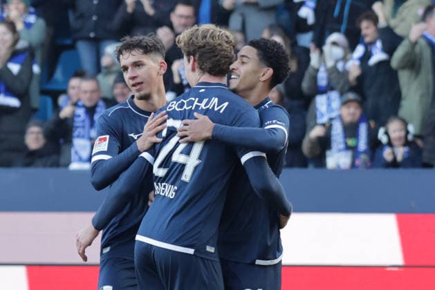 18 01 2026, xgrfx, Soccer 2 Bundesliga, VfL Bochum SV Darmstadt 98 v l Tor, Francis Onyeka VfL Bochum DFL DFB REGULATIONS PROHIBIT ANY USE OF PHOTOGRAPHS as IMAGE SEQUENCES and or QUASI VIDEO Bochum