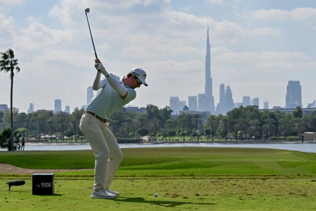 Dubai Invitational 2026 DUBAI, UNITED ARAB EMIRATES - JANUARY 18: South African professional golfer Dylan Frittelli competes at the Dubai Invitational 2026 at Dubai Creek Resort on January 18, 2026 in Dubai, United Arab Emirates. Waleed Zein Anadolu Dubai United Arab Emirates. Editorial use only. Please get in touch for any other usage.  Copyright: x2026xAnadoluxWaleedxZeinx