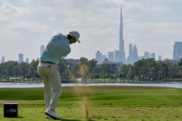 Dubai Invitational 2026 DUBAI, UNITED ARAB EMIRATES - JANUARY 18: South African professional golfer Dylan Frittelli competes at the Dubai Invitational 2026 at Dubai Creek Resort on January 18, 2026 in Dubai, United Arab Emirates. Waleed Zein Anadolu Dubai United Arab Emirates. Editorial use only. Please get in touch for any other usage.  Copyright: x2026xAnadoluxWaleedxZeinx