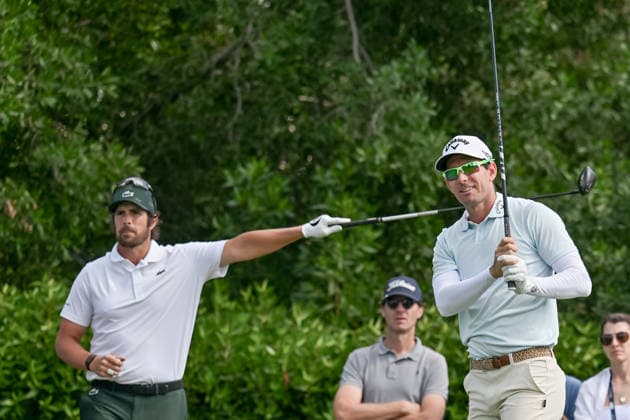 Dubai Invitational 2026 DUBAI, UNITED ARAB EMIRATES - JANUARY 18: South African professional golfer Dylan Frittelli competes against Nacho Elvira at the Dubai Invitational 2026 at Dubai Creek Resort on January 18, 2026 in Dubai, United Arab Emirates. Waleed Zein Anadolu Dubai United Arab Emirates. Editorial use only. Please get in touch for any other usage.  Copyright: x2026xAnadoluxWaleedxZeinx