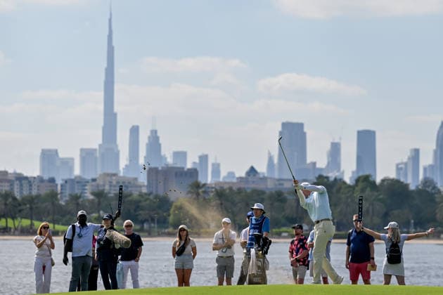 Dubai Invitational 2026 DUBAI, UNITED ARAB EMIRATES - JANUARY 18: South African professional golfer Dylan Frittelli competes at the Dubai Invitational 2026 at Dubai Creek Resort on January 18, 2026 in Dubai, United Arab Emirates. Waleed Zein Anadolu Dubai United Arab Emirates. Editorial use only. Please get in touch for any other usage.  Copyright: x2026xAnadoluxWaleedxZeinx