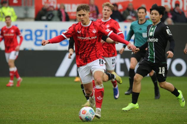 2 Bundesliga 1 FC Kaiserslautern Hannover 96 on 18 01 2026 at Fritz Walter Stadium in Kaiserslautern Naatan Mikael Skyttä 1 FC Kaiserslautern SM