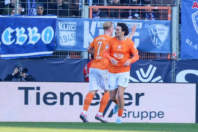 Goal celebration for 2 2 by Isac Lidberg SV Darmstadt 98 GER, VfL Bochum vs SV Darmstadt 98, Football, 2 Liga, Matchday 18, Season 2025 2026, 18 01 2026 DFL REGULATES PROHIBIT ANY USE OF PHOTOGRAPHS AS IMAGE SEQUENCES AND OR QUASI VIDEO GER, VfL Bochum vs SV Darmstadt 98, Football, 2 Liga, Matchday 18, Season 2025 2026, 18 01 2026 Bochum Copyright: xEibner-Pressefoto FrankxZeisingx EP_FZG