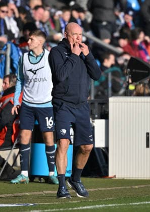 Coach Uwe Rösler VfL Bochum 18 01 2026, Football 2 Bundesliga, Season 2025 2026, 18 Matchday, VfL Bochum SV Darmstadt 98 DFL regulations prohibit any use of photographs as image sequences and or quasi video Bochum Vonovia Ruhrstadion Nordrhein Westfalen Germany Team2