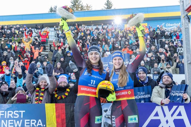 picture: Jessica Degenhardt, Cheyenne Rosenthal (GER) 18.01.2026 luge 6. FIL Eberspächer Luge World Cup and 57. European Championships, LOTTO Thüringen Ice Arena Oberhof, Germany (GER) Women™s Doubles photographer: FIL Michael Kristen *** picture Jessica Degenhardt, Cheyenne Rosenthal GER 18 01 2026 luge 6 FIL Eberspächer Luge World Cup and 57 European Championships, LOTTO Thüringen Ice Arena Oberhof, Germany GER Women™s Doubles photographer FIL Michael Kristen