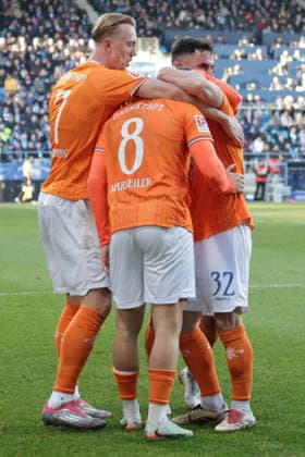 18 01 2026, xgrfx, Soccer 2 Bundesliga, VfL Bochum SV Darmstadt 98 v l Tor, Luca Marseiler SV Darmstadt DFL DFB REGULATIONS PROHIBIT ANY USE OF PHOTOGRAPHS as IMAGE SEQUENCES and or QUASI VIDEO Bochum