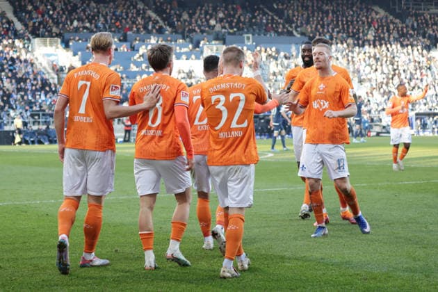 18 01 2026, xgrfx, Soccer 2 Bundesliga, VfL Bochum SV Darmstadt 98 v l Tor, Luca Marseiler SV Darmstadt DFL DFB REGULATIONS PROHIBIT ANY USE OF PHOTOGRAPHS as IMAGE SEQUENCES and or QUASI VIDEO Bochum