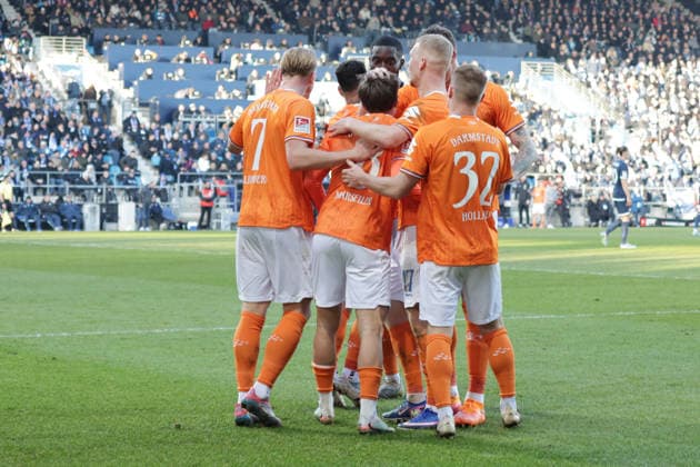 18 01 2026, xgrfx, Soccer 2 Bundesliga, VfL Bochum SV Darmstadt 98 v l Tor, Luca Marseiler SV Darmstadt DFL DFB REGULATIONS PROHIBIT ANY USE OF PHOTOGRAPHS as IMAGE SEQUENCES and or QUASI VIDEO Bochum