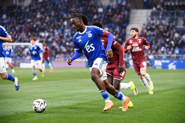 RC Strasbourg Alsace v FC Metz - Ligue 1 McDonald s 2025 2026 06 Ismael DOUKOURE (rcsa) during the Ligue 1 McDonald s match between Strasbourg and Metz at Stade de la Meinau on January 18, 2026 in Strasbourg, France. Strasbourg France  Copyright: xFEPx 776348252
