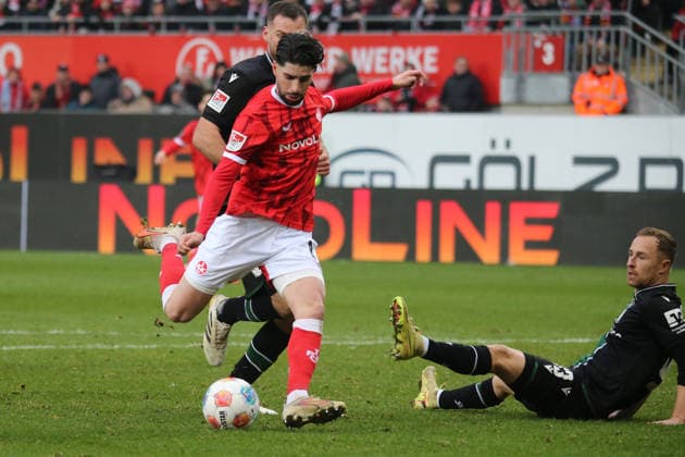 2 Bundesliga 1 FC Kaiserslautern Hannover 96 on 18 01 2026 at Fritz Walter Stadion in Kaiserslautern Semih Sahin 1 FC Kaiserslautern Torschuetze, erzielt das Tor, Treffer, scores the goal 2 1 SM