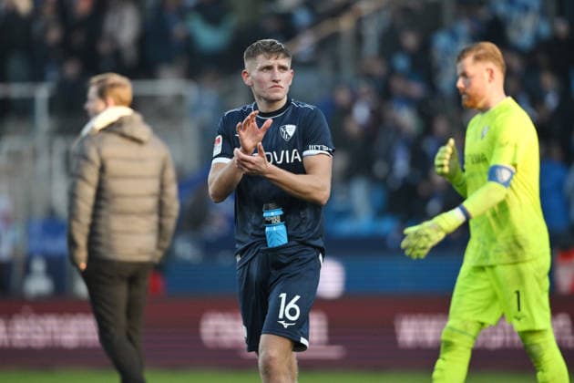 Callum Marshall VfL Bochum after the match 18 01 2026, Football 2 Bundesliga, Season 2025 2026, Matchday 18, VfL Bochum SV Darmstadt 98 DFL regulations prohibit any use of photographs as image sequences and or quasi video Bochum Vonovia Ruhrstadion Nordrhein Westfalen Germany Team2