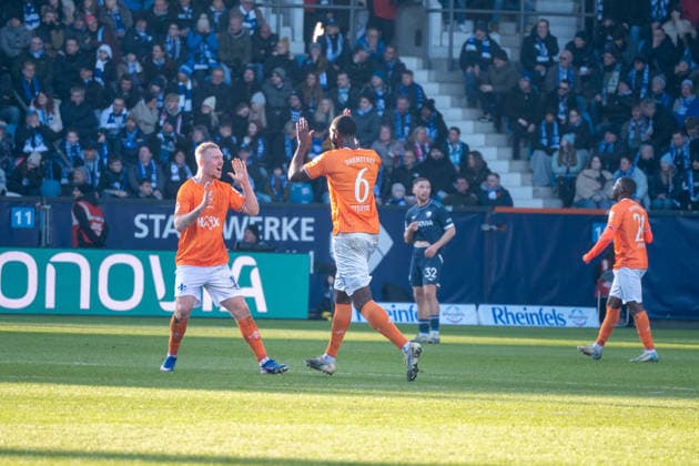 Germany 2 Bundesliga 2025 26 Vfl Bochum vs SV Darmstadt 98,18 Matchday 18 01 2026 Vonovia Ruhstadion Bochum Cheering goal Patric Pfeiffer SV Darmstadt 98,6 Copyright: xOrhanxHabashx