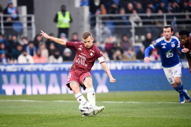 RC Strasbourg Alsace v FC Metz - Ligue 1 McDonald s 2025 2026 10 Gauthier HEIN (fcm) during the Ligue 1 McDonald s match between Strasbourg and Metz at Stade de la Meinau on January 18, 2026 in Strasbourg, France. Strasbourg France  Copyright: xFEPx 776348252