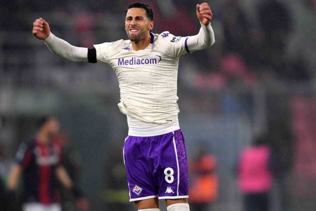 Foto IPP Giacomo Morini Bologna 18 01 2026 Campionato di calcio di serie A 2025 2026 Bologna Fc vs Acf Fiorentina. nella foto: Rolando Mandragora esulta dopo aver segnato il 1° gol. italy ITALY  Copyright: xR4924_italyphotopressx