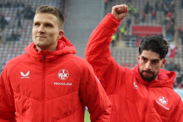2 Bundesliga 1 FC Kaiserslautern Hannover 96 on 18 01 2026 at the Fritz Walter Stadium in Kaiserslautern Cheers, joy at the victory Fabian Kunze 1 FC Kaiserslautern Semih Sahin 1 FC Kaiserslautern SM