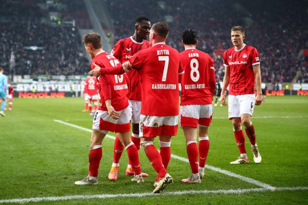 2 Bundesliga 1 FC Kaiserslautern Hannover 96 on 18 01 2026 at Fritz Walter Stadion in Kaiserslautern Goal celebration after the goal for celebrating the goal celebrate 3 1 by Naatan Mikael Skyttä 1 FC Kaiserslautern SM