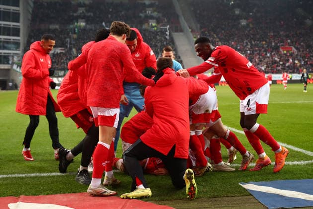 2 Bundesliga 1 FC Kaiserslautern Hannover 96 on 18 01 2026 at Fritz Walter Stadion in Kaiserslautern Goal celebration after the goal for celebrating the goal celebrate 3 1 by Naatan Mikael Skyttä 1 FC Kaiserslautern SM