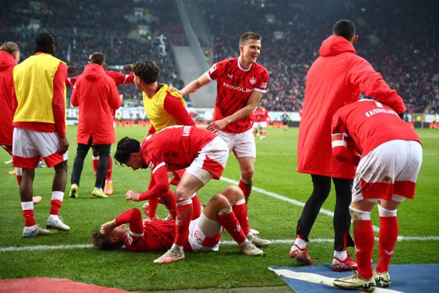 2 Bundesliga 1 FC Kaiserslautern Hannover 96 on 18 01 2026 at Fritz Walter Stadion in Kaiserslautern Goal celebration after the goal for celebrating the goal celebrate 3 1 by Naatan Mikael Skyttä 1 FC Kaiserslautern SM