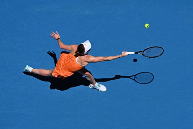 2026 Australian Open - Melbourne Elina Svitolina (UKR) during her first round match at the 2026 Australian Open at Melbourne Park in Melbourne, AUSTRALIA, on January 18, 2026. Photo by Corinne Dubreuil ABACAPRESS.COM Melbourne Australia  Copyright: xDubreuilxCorinne ABACAx