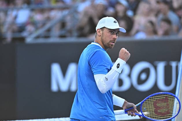 2026 Australian Open - Melbourne Benjamin Bonzi (FRA) during his first round match at the 2026 Australian Open at Melbourne Park in Melbourne, AUSTRALIA, on January 18, 2026. Photo by Corinne Dubreuil ABACAPRESS.COM Melbourne Australia  Copyright: xDubreuilxCorinne ABACAx