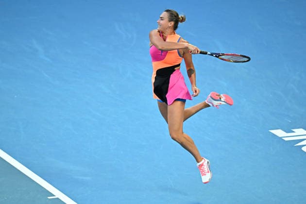 2026 Australian Open - Melbourne Aryna Sabalenka (RUS) during her first round match at the 2026 Australian Open at Melbourne Park in Melbourne, AUSTRALIA, on January 18, 2026. Photo by Corinne Dubreuil ABACAPRESS.COM Melbourne Australia  Copyright: xDubreuilxCorinne ABACAx