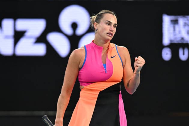 2026 Australian Open - Melbourne Aryna Sabalenka (RUS) during her first round match at the 2026 Australian Open at Melbourne Park in Melbourne, AUSTRALIA, on January 18, 2026. Photo by Corinne Dubreuil ABACAPRESS.COM Melbourne Australia  Copyright: xDubreuilxCorinne ABACAx