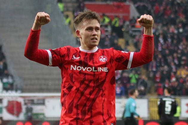 2 Bundesliga 1 FC Kaiserslautern Hannover 96 on 18 01 2026 at Fritz Walter Stadion in Kaiserslautern Goal celebration after the goal for celebrating the goal celebrate 3 1 by Naatan Mikael Skyttä 1 FC Kaiserslautern SM