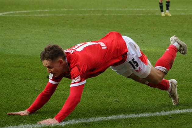 2 Bundesliga 1 FC Kaiserslautern Hannover 96 on 18 01 2026 at Fritz Walter Stadion in Kaiserslautern Goal celebration after the goal for celebrating the goal celebrate 3 1 by Naatan Mikael Skyttä 1 FC Kaiserslautern SM
