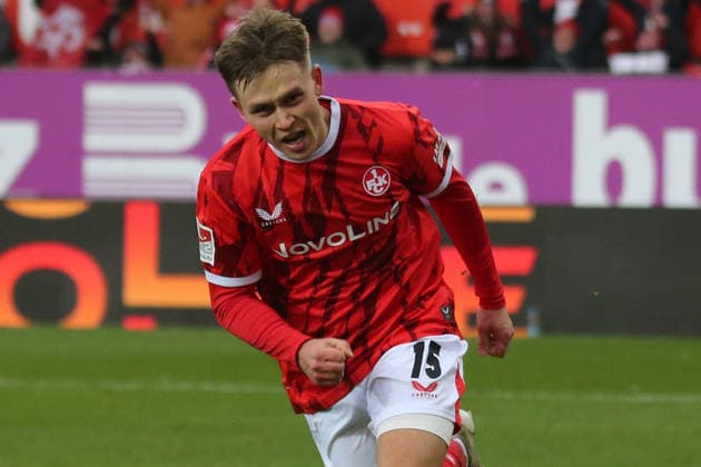 2 Bundesliga 1 FC Kaiserslautern Hannover 96 on 18 01 2026 at Fritz Walter Stadion in Kaiserslautern Goal celebration after the goal for celebrating the goal celebrate 3 1 by Naatan Mikael Skyttä 1 FC Kaiserslautern SM