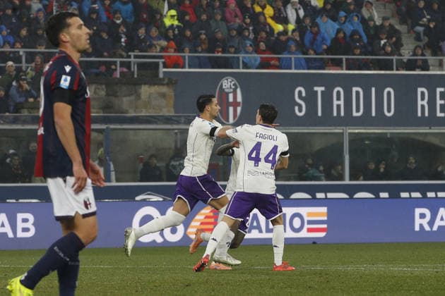 Rolando Mandragora of ACF Fiorentina celebrates after scoring during Bologna BFC vs ACF Fiorentina, 21Â° Serie A Enilive 2025-26 game at Renato Dall Ara stadium in Bologna (BO), Italy, on January 18, 2026.  Copyright: xDavidexCasentini IPAxSportx xipa-agency.netx xx IPA_70254166 IPA_Agency_IPA70254166