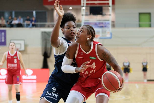 Khalis Cain Lions, 5 , Zoesha Smith HTC, 4 , Syntainics MBC vs Herner TC, Women, Basketball, 1 Bundesliga, DBBL, Main Round, 15 Matchday, Season 2025 26, 18 01 2026 Halle SWH Arena Sachsen Anhalt Germany