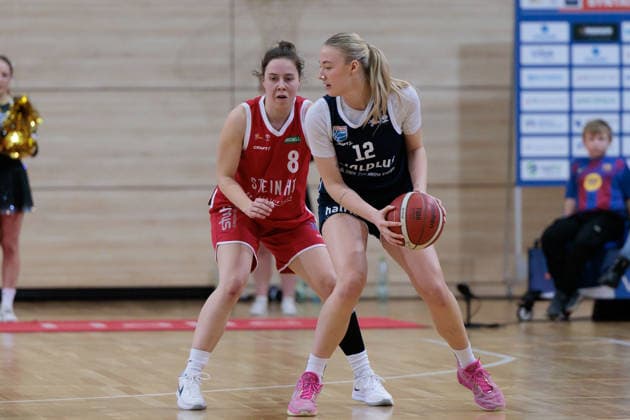 Kim Franze HTC, 8 , Anna Alborova Lions, 12 , Syntainics MBC vs Herner TC, Women, Basketball, 1 Bundesliga, DBBL, Main Round, 15 Matchday, Season 2025 26, 18 01 2026 Halle SWH Arena Sachsen Anhalt Germany