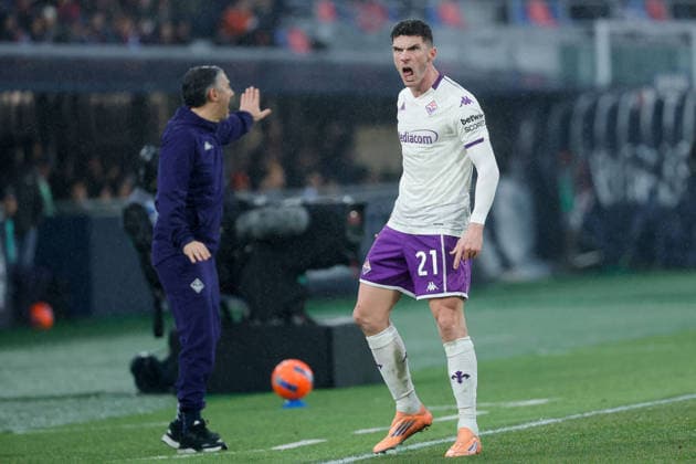 Foto IPP Emanuele Pennacchio Bologna 18 01 2026 Campionato Calcio Serie A 2025-2026 Bologna FC - ACF Fiorentina Nella foto Robin Gosens of ACF Fiorentina italyphotopress world copyright Bologna italy Italia ITALY  Copyright: xR4924_italyphotopressx