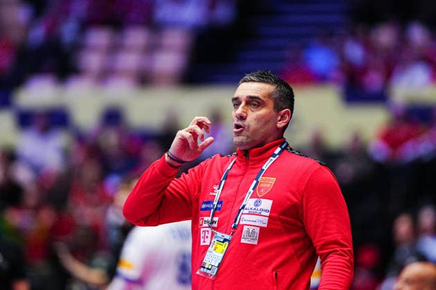 Kiril Lazarov North Macedonia, Coach DEN, North Macedonia vs Portugal, Handball, EHF European Championship 2026, Group B, Matchday 2, 18 01 2026 DEN, North Macedonia vs Portugal, Handball, EHF European Championship 2026, Group B, Matchday 2, 18 01 2026 Herning Copyright: xEibner-Pressefoto MarcelxvonxFehrnx EP_MFN