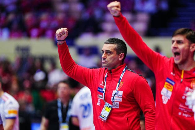 Kiril Lazarov North Macedonia, Coach DEN, North Macedonia vs Portugal, Handball, EHF European Championship 2026, Group B, Matchday 2, 18 01 2026 DEN, North Macedonia vs Portugal, Handball, EHF European Championship 2026, Group B, Matchday 2, 18 01 2026 Herning Copyright: xEibner-Pressefoto MarcelxvonxFehrnx EP_MFN