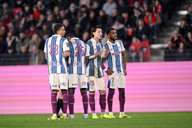Stade Rennais FC v Le Havre Athletic Club - Ligue 1 McDonald s 2025 2026 35 Kenny QUETANT (hac) - 15 Ayumu SEKO (hac) - 07 Loic NEGO (hac) during the Ligue 1 McDonald s match between Rennes and Le Havre at Roazhon Park on January 18, 2026 in Rennes, France. Rennes France  Copyright: xFEPx 776348255