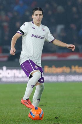 Foto IPP Emanuele Pennacchio Bologna 18 01 2026 Campionato Calcio Serie A 2025-2026 Bologna FC - ACF Fiorentina Nella foto Nicolò Fagioli of ACF Fiorentina on the ball italyphotopress world copyright Bologna italy Italia ITALY  Copyright: xR4924_italyphotopressx