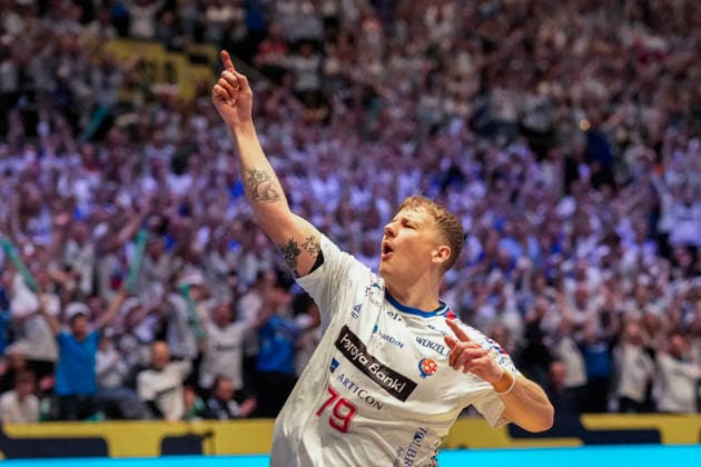European Handball Championship, Montenegro Faroe Islands Baerum 20260118 Faroe Islands Teis Horn during the European Championship handball match between the Faroe Islands and Montenegro in Unity Arena Photo Cornelius Poppe NTB Baerum Norway EDITORIAL USE ONLY RESTRICTED USE FOR BETTING COMPANIES  Copyright: xCorneliusxPoppex xNTBx
