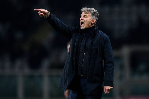 2026-01-18 Torino FC v AS Roma - Serie A TURIN, ITALY - JANUARY 18: Head coach Marco Baroni of Torino FC coaches his players during the Serie A match between Torino FC and AS Roma at Stadio Olimpico di Torino on January 18, 2026 in Turin, Italy. (Photo by Alberto Gandolfo BSR Agency) Turin Italy Content not available for redistribution in The Netherlands directly or indirectly through any third parties. Copyright: xBSRxAgencyx