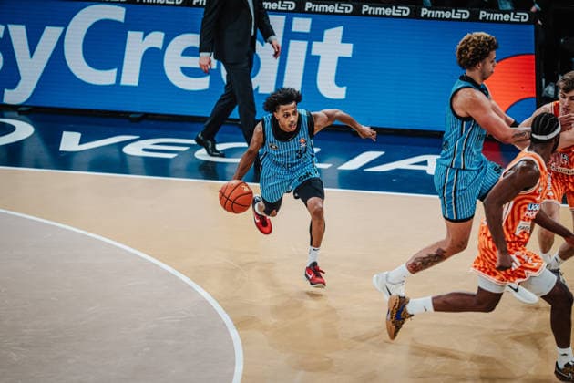 Basketball Men Season 2025 2026 easyCredit Basketball Bundesliga Veolia Towers Hamburg vs Ratiopharm Ulm 18 01 2026 Ross Williams 34, Hamburg Towers Hamburg Inselpark Arena Hamburg Germany