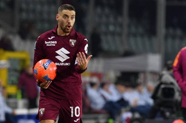 Foto IPP Massimo Rana Torino 18-01-2026 Calcio Campionato di Serie A 2025 2026 Torino-Roma nella foto nikola vlasic Italy Photo Press - World Copyright italy ITALY  Copyright: xR4924_italyphotopressx