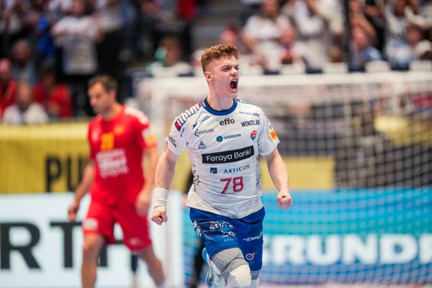 European Handball Championship, Montenegro Faroe Islands Baerum 20260118 Faroe Islands Oli Mittun during the European Championship handball match between the Faroe Islands and Montenegro in Unity Arena Photo Cornelius Poppe NTB Baerum Norway EDITORIAL USE ONLY RESTRICTED USE FOR BETTING COMPANIES  Copyright: xCorneliusxPoppex xNTBx