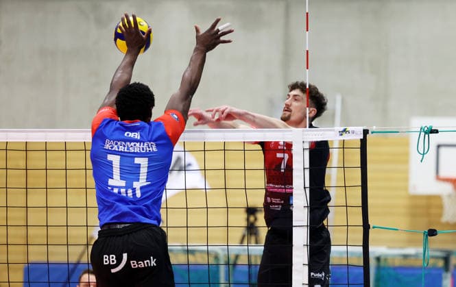 Volleyball, 1st BL, Barock Volleys Ludwigsburg - Baden Volleys SSC Karlsruhe