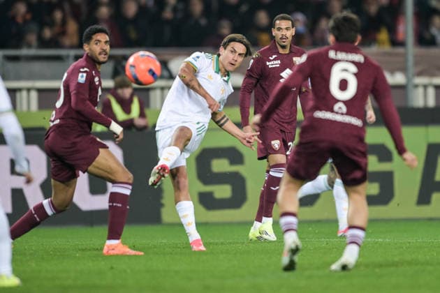 21 Paulo Dybala of Roma in action during the Serie A match between Torino FC and AS Roma at Stadio Olimpico di Torino on January 18, 2026 in Turin, Italy.  Copyright: xAndreaxAmato IPAxSportx xipa-agency.netx xx IPA_70263650 IPA_Agency_IPA70263650
