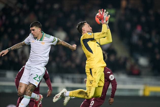 1 Alberto Paleari of Torino in action during the Serie A match between Torino FC and AS Roma at Stadio Olimpico di Torino on January 18, 2026 in Turin, Italy.  Copyright: xAndreaxAmato IPAxSportx xipa-agency.netx xx IPA_70263655 IPA_Agency_IPA70263655