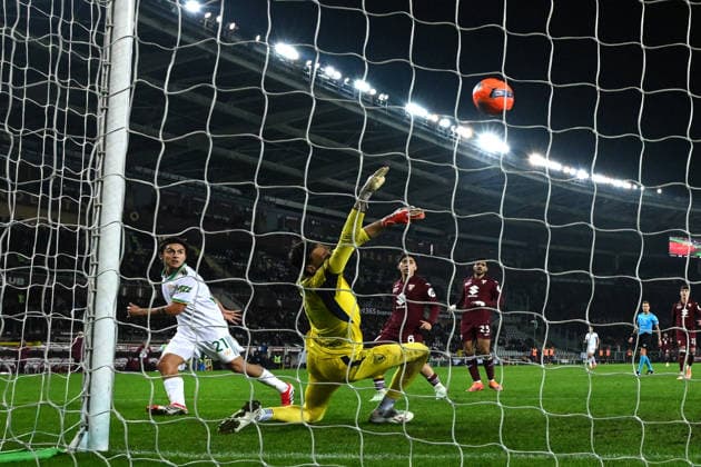 Cm Torino 18 01 2026 - campionato di calcio serie A Torino-Roma foto Cristiano Mazzi Image nella foto: gol Paulo Dybala 