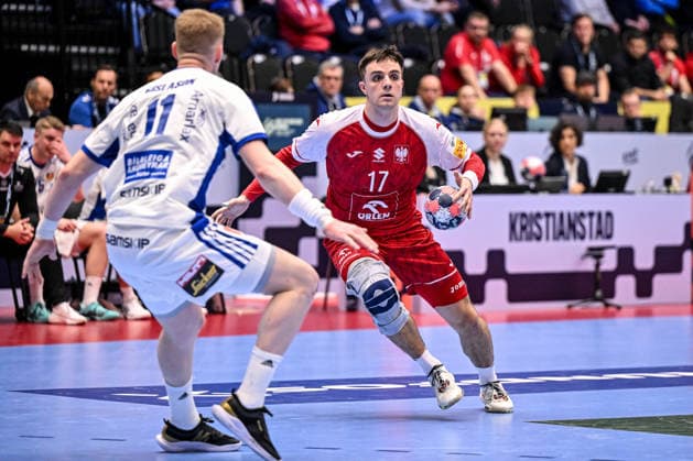 Andrzej Widomski of Poland during Men s EHF Euro 2026 - Poland vs Iceland, Handball match in Kristianstad, Sweden, January 18 2026  Copyright: xLuigixCanu IPAxSportx xipa-agency.netx xx IPA_70263979 IPA_Agency_IPA70263979