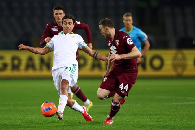 Torino Fc - AS Roma Paulo Dybala of AS Roma in action during the Serie A match beetween Torino Fc and AS Roma at Stadio Olimpico on January 21, 2026 in Turin, Italy . Torino Stadio Olimpico Italy Copyright: xMarcoxCanonierox
