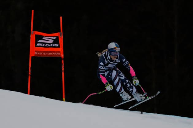 Audi FIS Alpine Ski World Cup - Women s Super G Lindsey Vonn (USA) finishes second during the AUDI FIS Ski World Cup 2025 26 - Tarvisio - Women s Slalom - at Di Prampero Slope, in Tarvisio, Italy, on January 18, 2026. Tarvisio Italy Italy  Copyright: xMattiaxRadonix originalFilename:radoni-audifiss260118_npczi.jpg