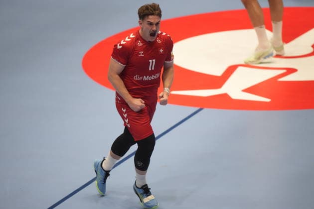 European Handball Championship, Switzerland Slovenia Baerum 20260118 Slovenias BlaÅ¾ BlagotinÅ¡ek during the European Championship handball match between Switzerland and Slovenia in Unity arena Photo Cornelius Poppe NTB Baerum Norway EDITORIAL USE ONLY RESTRICTED USE FOR BETTING COMPANIES  Copyright: xCorneliusxPoppex xNTBx